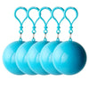 1-5PCS Mini Portable Raincoats Ball Colorful Disposable Thicken Rain Ponchos Emergency Waterproof Rainwear Cape Keyring Balls