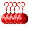 1-5PCS Mini Portable Raincoats Ball Colorful Disposable Thicken Rain Ponchos Emergency Waterproof Rainwear Cape Keyring Balls