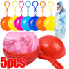 1-5PCS Mini Portable Raincoats Ball Colorful Disposable Thicken Rain Ponchos Emergency Waterproof Rainwear Cape Keyring Balls