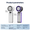 Outdoor Foldable Portable Handheld Fan Mini Cooling Rechargeable 3600Mah 100-Level Free Control High Speed Turbo Fan